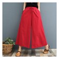 thumbnail image 1 of Women's Ramie Trousers Loose Comfortable Lightweight Pant for Summer Spring, 1 of 7