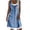 #8, variant on Pisexur Women's Sexy Denim Dress Sleeveless V Neck Floral Midi Dresses Casual Side Split Jean Shirt Dresses