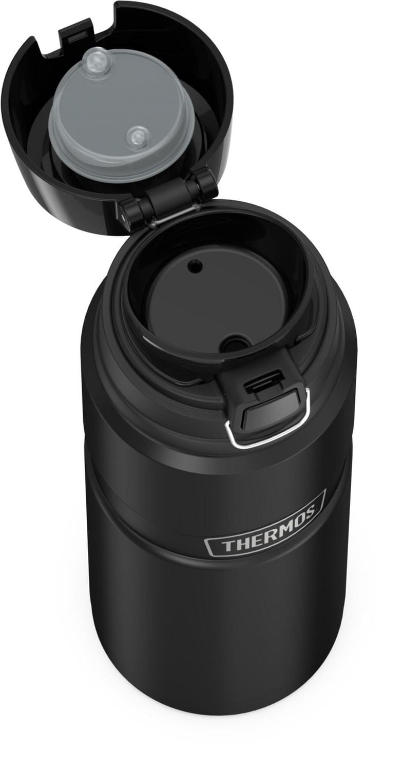Thermos Vacuum Insulated Stainless Steel 24 oz Beverage Bottle, Black