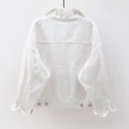 thumbnail image 4 of jsaierl Women Spring And Autumn Coats Warm Solid Long Sleeve Denim Jacket Outerwear, 4 of 5
