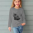 thumbnail image 5 of RXIRUCGD Chemises à Manches Longues pour Filles, Col Rond Mignon, Blouses Décontractées Élégantes (Gris, Taille : 3 Ans), 5 of 5