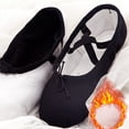 thumbnail image 2 of MIASHUI Chaussures pour Enfants Chaussures pour Enfants Chaussures de Danse Chaussures Chaudes de Danse Ballet Performance Chaussures d'Intérieur Chaussures de Danse Yoga,Noir,7-8 Ans, 2 of 5