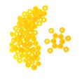 thumbnail image 1 of GROWTH TANK Plastic Hinge hole Cover Caps for Home Furniture Decoration Yellow, 1 of 7