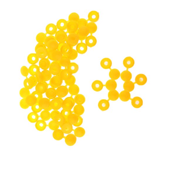 GROWTH TANK Plastic Hinge hole Cover Caps for Home Furniture Decoration Yellow