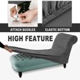 thumbnail image 4 of 2024 Velvet Armless Chaise Lounge Slipcover Stretch Sofa Slip Cover Furniture Protector, 4 of 8