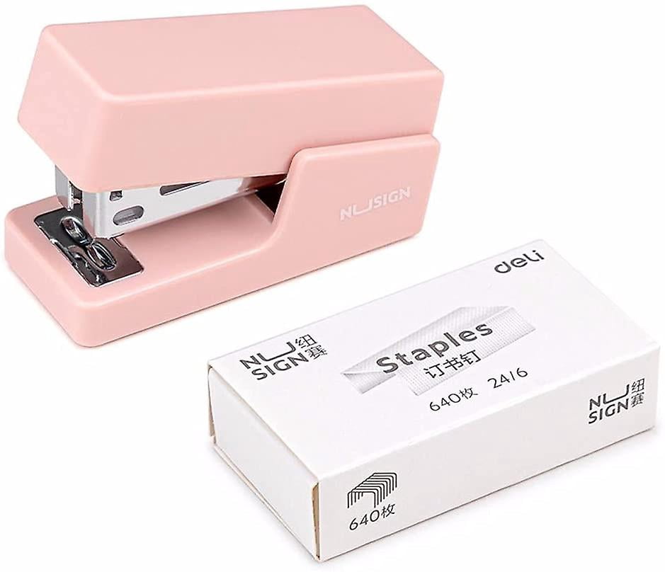 Jinsinto 1pcs Mini Stapler Small Hand Stapler Portable Desktop Stapler