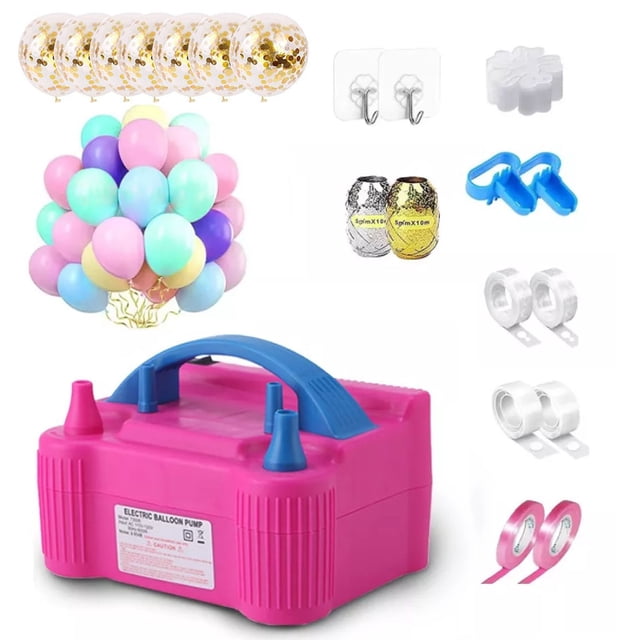 Pompe à Ballon, Ensemble de 184 Pcs de Pompes Électriques à Ballon, Gonfleur de Ballons