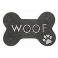 thumbnail image 1 of Braided Cotton Bone Shape Pet Mat (Woof Paw), 1 of 1