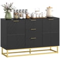 thumbnail image 1 of HOMCOM 3-Door Storage Cabinet Sideboard for Dining Room, Living Room, 1 of 10