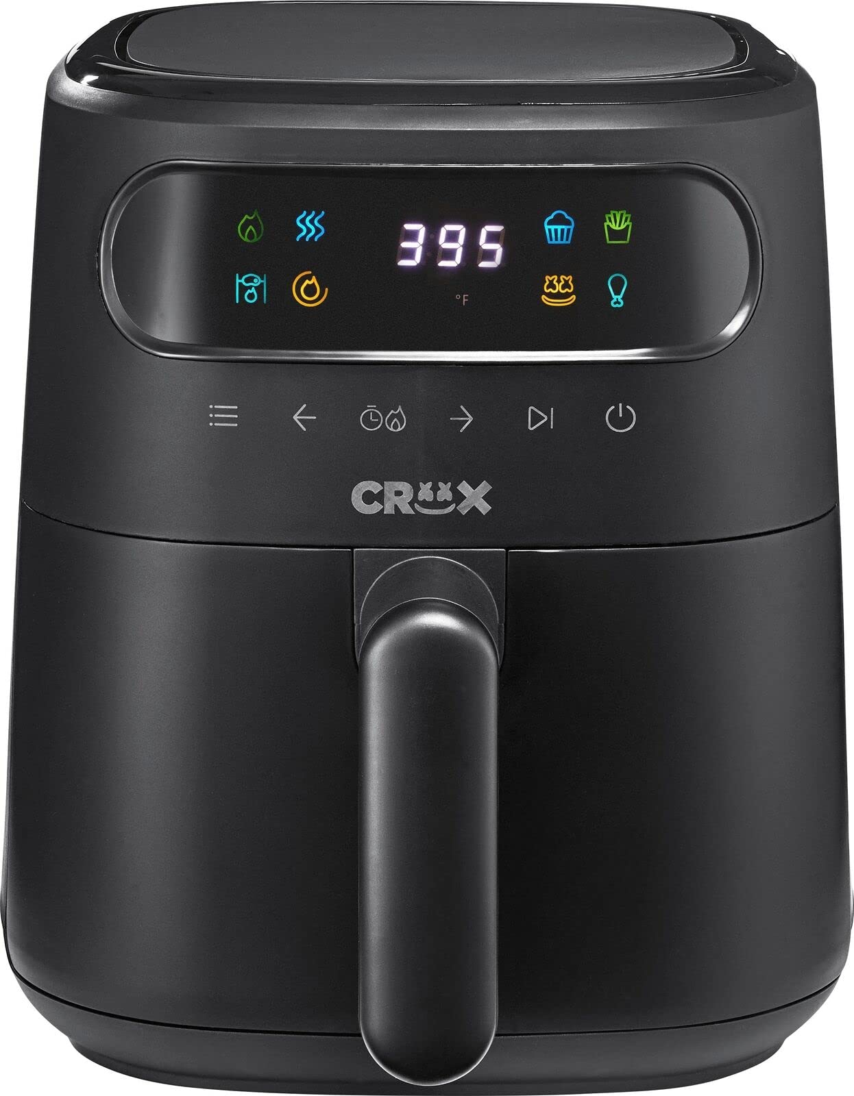 CRUX x Marshmello 3.0 QT Digital Air Fryer with TurboCrisp Technology, Touch Screen Temperature Control, Timer and Auto Shut-off, Fully Programmable, Silicone Cupcake Mo