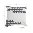 thumbnail image 2 of Polyester Broidered Flèche Coussin Blanc - Ensemble De 2, 2 of 4