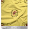 thumbnail image 1 of Soimoi Rayon Fabric Square & Floral Artistic Decor Fabric Printed Yard 42 Inch Wide, 1 of 1