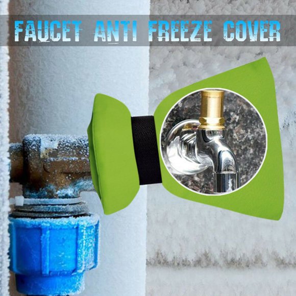 Iumwxz 1pcs Housse de Protection pour Robinet Hiver Extérieur Sortie d'Eau Isolation de l'Eau Housse Antigel Outil pour la Maison Vert Tissu Oxford Offres des Fêtes