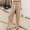 Khaki, variant on Trousers Leg Sexy Solid Color Wide Women Loose High Waist Pants Women's Casual Pants on Casual Pants for Women Romper Pants for Women Casual Casual Pants Women High Waist Womens Pants Suite Casual