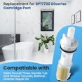 thumbnail image 2 of Shower Diverter Assembly, Compatible with Delta Faucet RP17730 Diverter Cartridge Replacement, for Use for 3 Handle Tub and Shower Faucets, Bathtub Diverter Repair Kit, with an Oval End, 2 of 5
