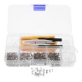 thumbnail image 1 of Miangastore Eyeglass Repair Kit with Screws Glasses Repair Tool Kit Clear Plastic Box Eyeglass Repair Kit Spectacle Repair Kit for Repair Sunglasses Half-Rim Glasses Watches, 1 of 9