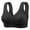 Black, variant on Taqqpue Front Button Closure Bras for Womens Lace Seamless Push Up Bra No Underwire Full Coverage Comfortable Bralette V Neck Bralettes Wireless Everyday Bra