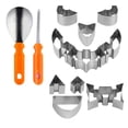 thumbnail image 2 of Amzcrzy Kitchen Appliances Halloween Pumpkin Carving Set Stainless Steel Mould Baking Tool Diy Pumpkin Lamp Carving Tool Cookie Mould Kitchen Utensils Set Kitchen Gadgets Kitchen Essentials, 2 of 2