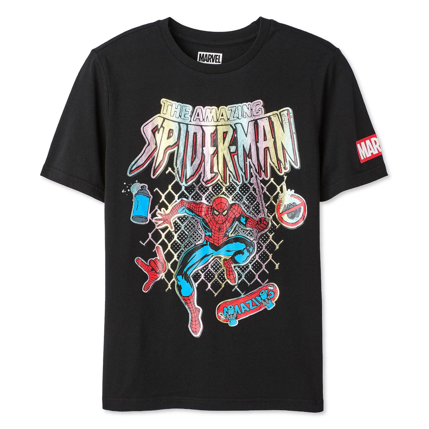 T-shirt à imprimé graphique Spider-Man Marvel pour garçons