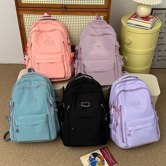 Sentmoon Hiking Backpack Bookbag for Men Large Capacity Backpack Middle School and College Student's Bag for Women Simples and Versatile Campus Style Backpack for Women