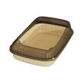 thumbnail image 2 of Cagogo Semi Enclosed Cat Litter Box, High Sided Splash Proof Litter Box for Large Cats Kittens, Extra Large Covered Cat Litter Box with Scoop, Indoor Cat Litter Box for Home Bathroom Odor Control, 2 of 6