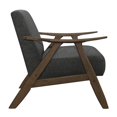 thumbnail image 3 of Pemberly Row Mid-Century Fabric Upholstered Accent Chair in Dark Gray, 3 of 7