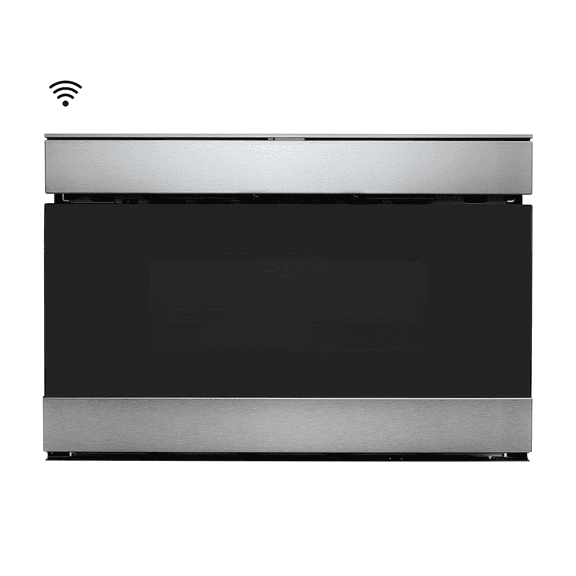 SHARP SMD2489ESC 24” Built-In Smart Microwave Drawer, Stainless Steel, Easy Wave Open Motion Sensor, Sensor Cook, Defrost, Popcorn
