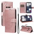 thumbnail image 1 of Wallet Case for Nothing Phone 3A Flip Cover with Card Slots, Magnetic Stand & Strap Pink, 1 of 5