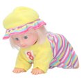 thumbnail image 3 of Poupée Bébé Rampante Électrique, Poupée Intelligente Électrique Multifonctionnelle à Piles, avec Fonction Interactive pour Jouet Éducatif pour Enfants Cadeau d'Anniversaire Fille 10 Po S Fille, 10 Po S, 3 of 8