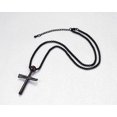 thumbnail image 4 of Rehoboth Collier Pendentif Croix en Acier Inoxydable Batte de Baseball Noire pour Femmes Hommes avec Chaîne Réglable 20+2 Pouces, 4 of 4