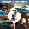thumbnail image 4 of KNOX Raccord de Rail de Bateau pour Base d'Extension Supérieure de Bimini, Acier Inoxydable 316 Lourd, Raccord de Bride Supérieure, Bimini en T, Auvent pour Pontons, Bateaux à Rames et Yachts, Accessoires de Pont à Base 80°, Lot de 2, 4 of 7