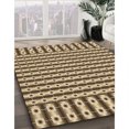thumbnail image 3 of Ahgly Company Tapis de Zone Carré Lavable en Machine Rouge Brun Transitionnel, 8 Pieds Carré, 3 of 7