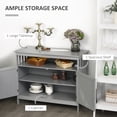 thumbnail image 4 of HOMCOM Buffet de Cuisine, Armoire Buffet, Table Console de Rangement en Bois, 4 of 10