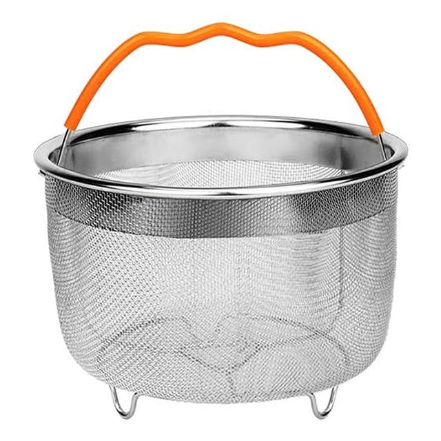 Panier Vapeur en Maille Panier Vapeur Passoire en Acier Inoxydable et Insert pour 6 Instant Pots Accessoires avec Poignée
