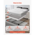 thumbnail image 3 of VEVOR Box Spring, Queen Size Bed Frame with Washable Fabric Cloth, Heavy Duty Metal Frame for Queen Bed, 4 in Mattress Foundation, 3500 lbs Max Weight Capacity, Easy Assembly, 79.1 L x 59.4 W x 4 H in, 3 of 9