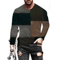 thumbnail image 3 of AMERTEER T-shirt Décontracté pour Hommes Impression Numérique 3D Col Rond Manches Longues, 3 of 6