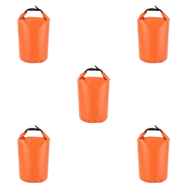 QualitChoice 8L 40L 70L 75L Waterproof Dry Bag Pack Sack Swimming Rafting Kayaking River orange 8L 5Set