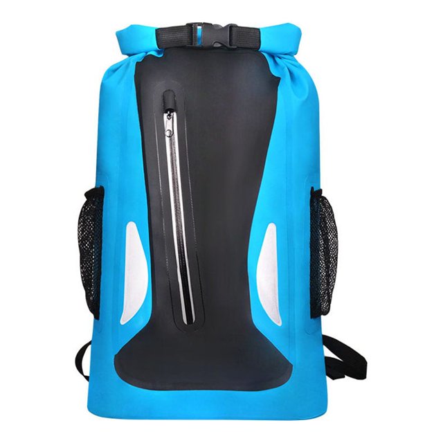 ruzhgo Sacs à Dos Imperméables Sac à Dos Imperméable Grande Capacité Large Sac d'Application Camping Randonnée Dérive Natation en Plein Air Jaune Bleu