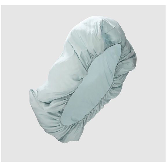 Lenzing Drap-Housse Uni en Soie Fraîche Housse de Lit pour Dormir Nu Literie Respirante / 100 % Polyester Format Grand 150X200 cm Protège-Matelas Drap