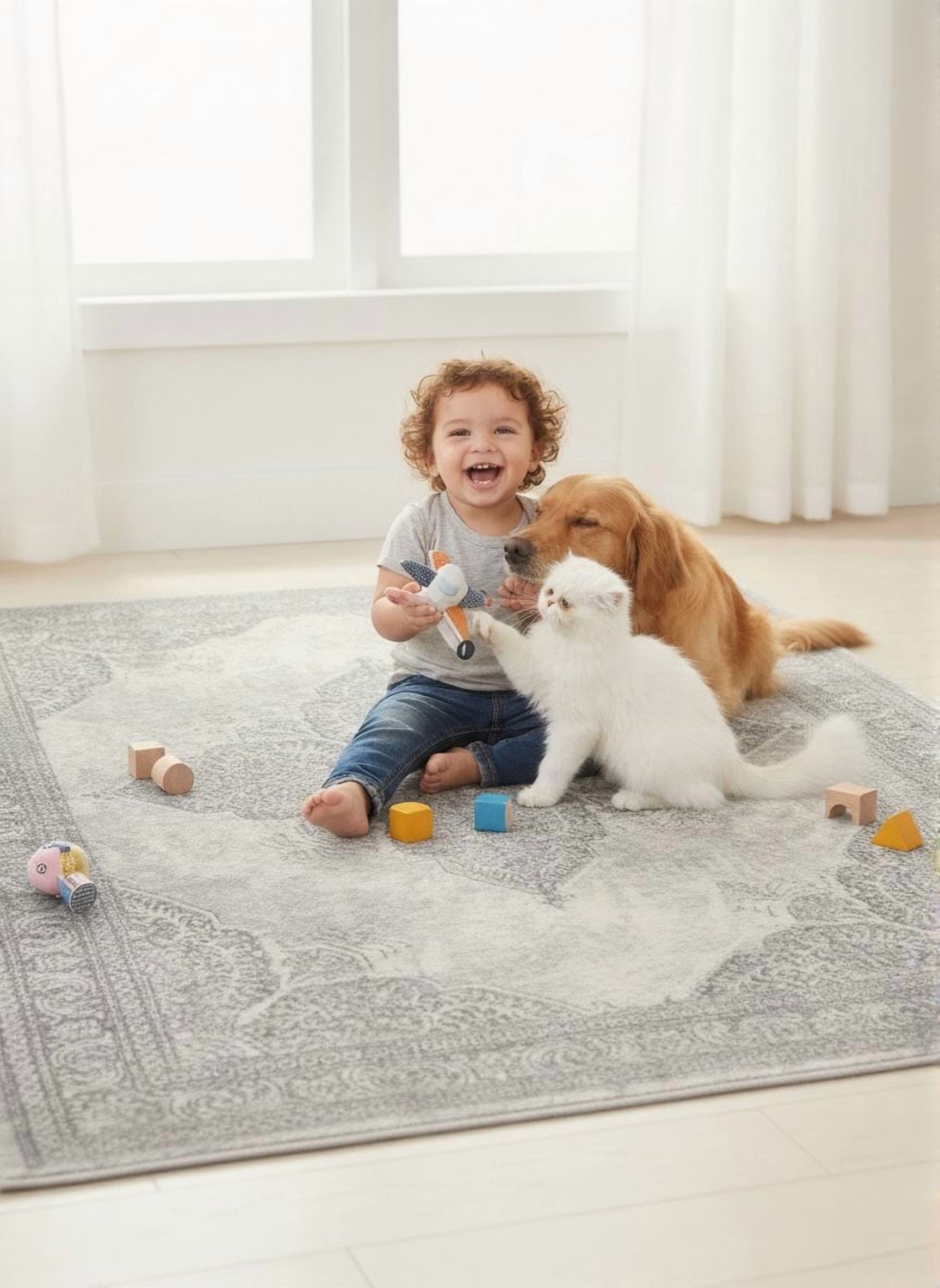 Rug Branch Havana Collection Tapis traditionnel en détresse