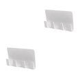 thumbnail image 1 of Decodeary Stick Mobile Phone Holder Charging Rack Shelf Wall Stand Bracket Storage Hook white 2Set, 1 of 6