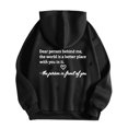 thumbnail image 1 of Rbaofujie Chandails Légers pour Femmes Femme Mode Imprimé Col Rond Manches Longues T-Shirt à Capuche Hauts Blouse Noir Chandails à Capuche Graphiques pour Femmes, 1 of 4