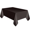 thumbnail image 2 of yulier Large Plastic Table Cloth Disposable Tablecloths Rectangle Table Cover for Parties Wedding Picnic, Leakproof, Wipe Clean, Black, 2 of 2