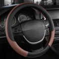 thumbnail image 4 of EGNMCR Steering Wheel Cover Car Steering Wheel Cover Leather Summer Four Season Handle Cover Breathable Available In Thousands Of Models Embossed For Foreign Trade Steering wheel leather cover, 4 of 6