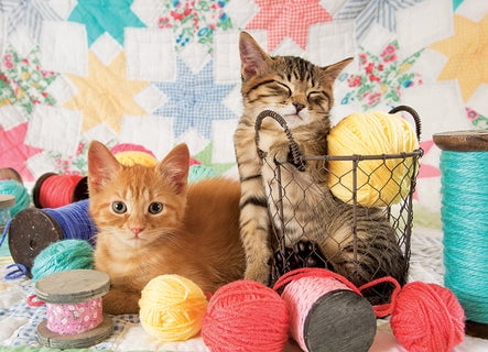 Cobble Hill 1000 Piece Puzzle - Balls of Fluff - Sample Poster Included