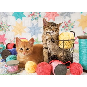 Cobble Hill 1000 Piece Puzzle - Balls of Fluff - Sample Poster Included