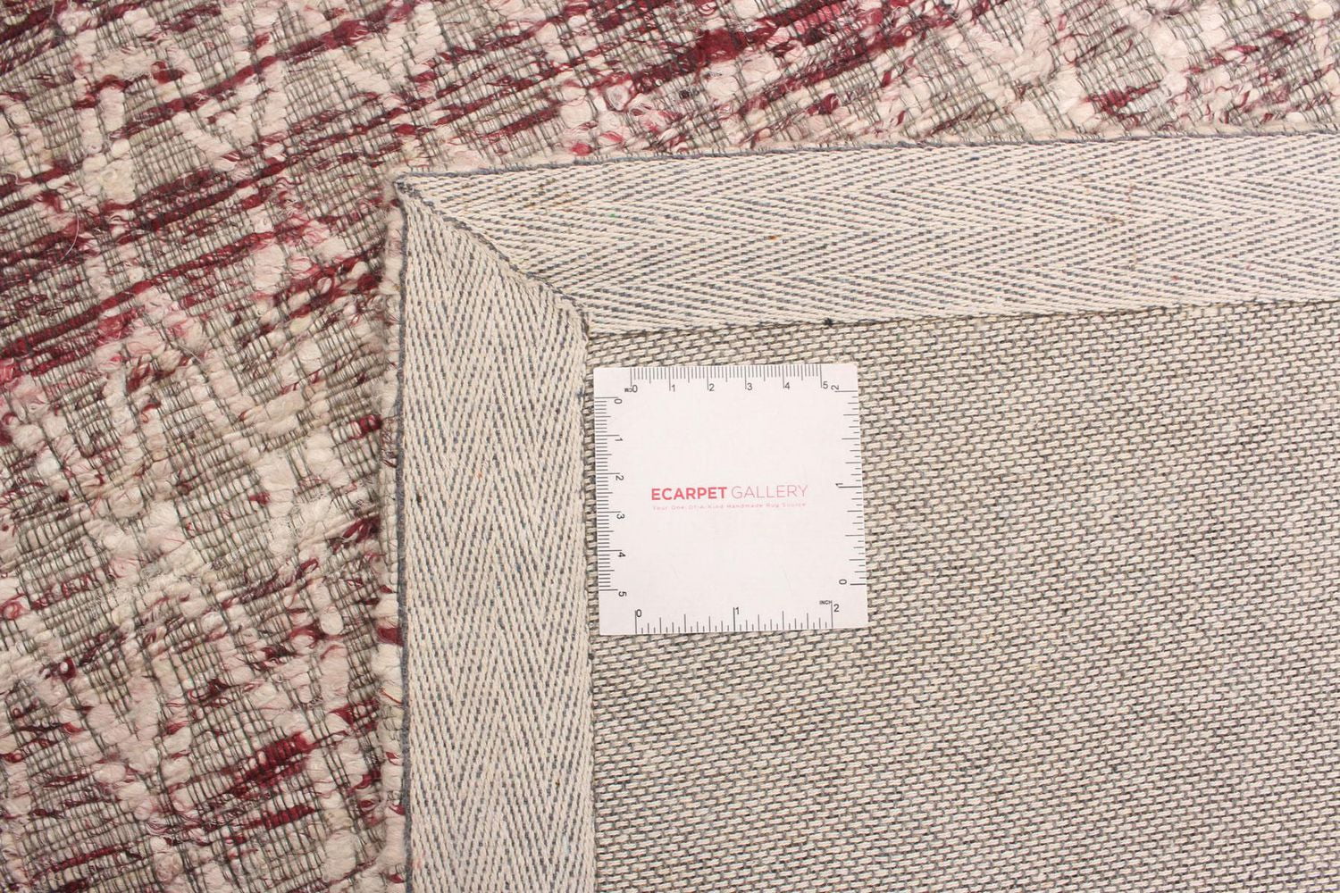 ECARPETGALLERY 4'9" x 7'5" Contemporary Collage Handmade Area Rug for Living Room, Dining Room and Bedroom in Grey