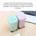 thumbnail image 3 of Maytalsory 1/2/3/5 Desktop Trash Can - Convenient And Durable For Anywhere Plastic Waste Bins With Lid Wheelie Trash light pink 1 Pc, 3 of 6