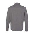 thumbnail image 3 of Adidas Mens Lightweight Quarter-Zip Pullover, 3XL, Black Heather, 3 of 3