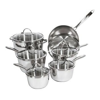 Lagostina 18/10 stainless steel Cookware Set, 12-piece